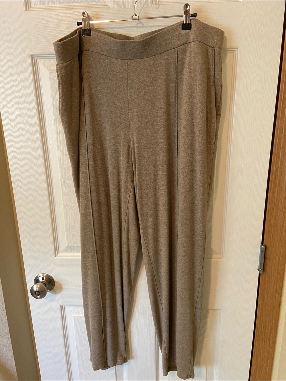 Purejill Tranquillity Fleece pants 2X tan, pure Jill.